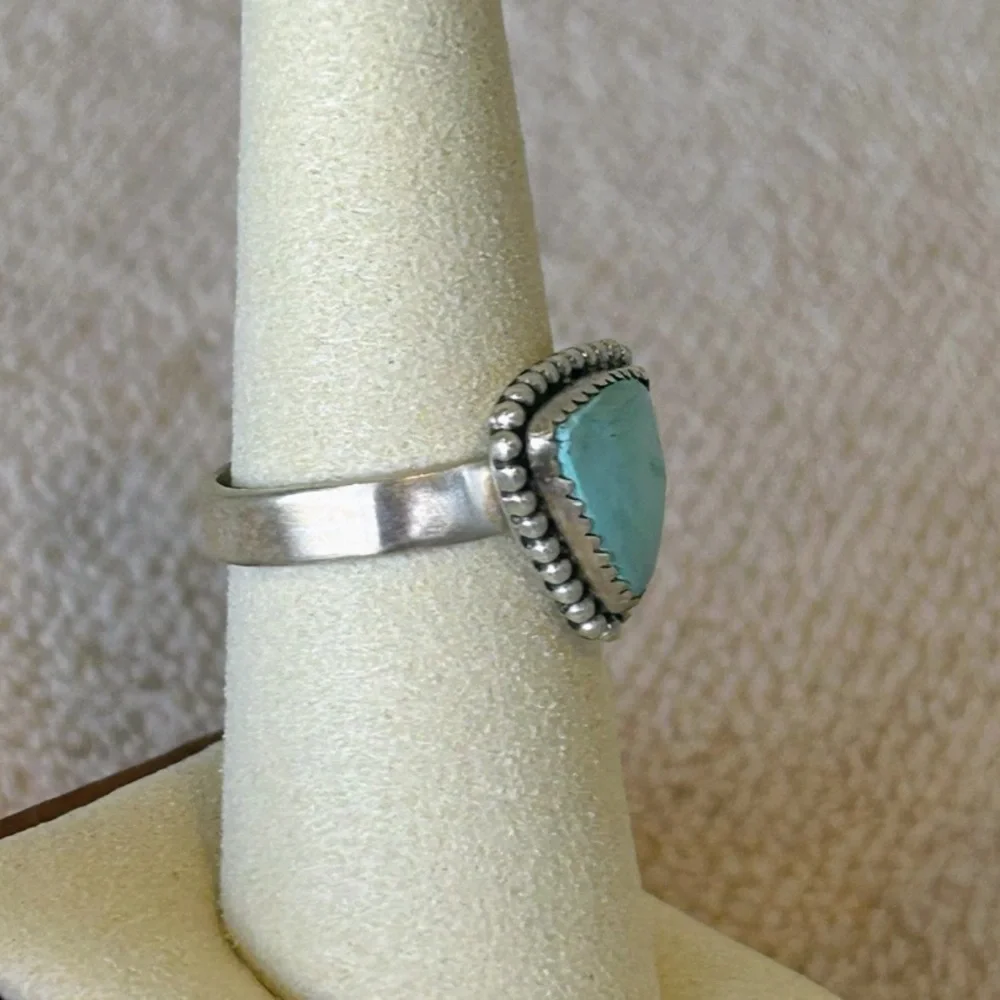 925 Sterling Silver Palomino Turquoise Ring